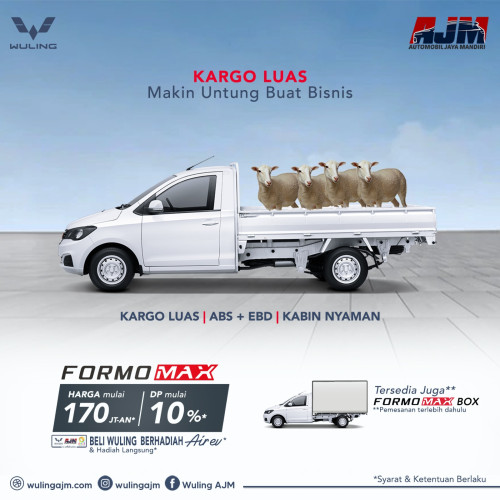 Promo WULING Formo Max Dp 10%